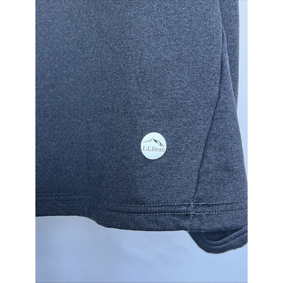 L.L. Bean Mountain Fleece Lined 1/2 Zip Pullover Size Large Blue Red Lightweight - Picture 2 of 7